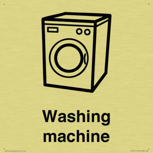 Dementia washing machine sign